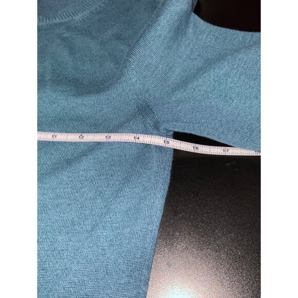 RED Valentino Wool Blend Ruffle Accent Dress Teal size *XS - Picture 8 of 12